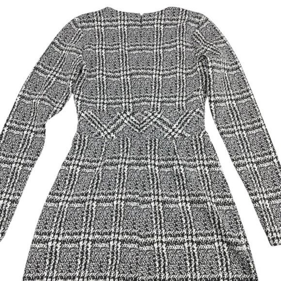 MICHAEL Michael Kors Plaid Jacquard Fit And Flare Dress Sz XS - Picture 5 of 5